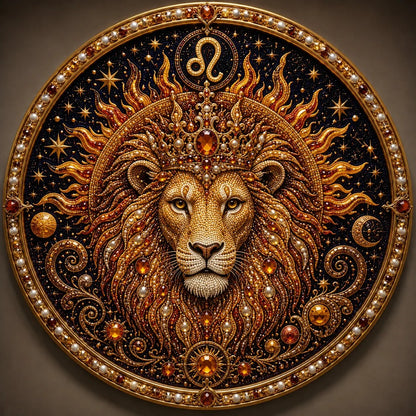 12 Zodiac Signs Pearl Art Craft Kit for Creative DIY Projects