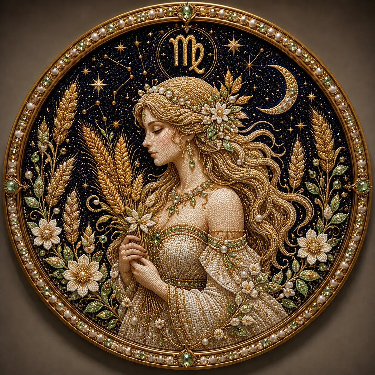 12 Zodiac Signs Pearl Art Craft Kit for Creative DIY Projects