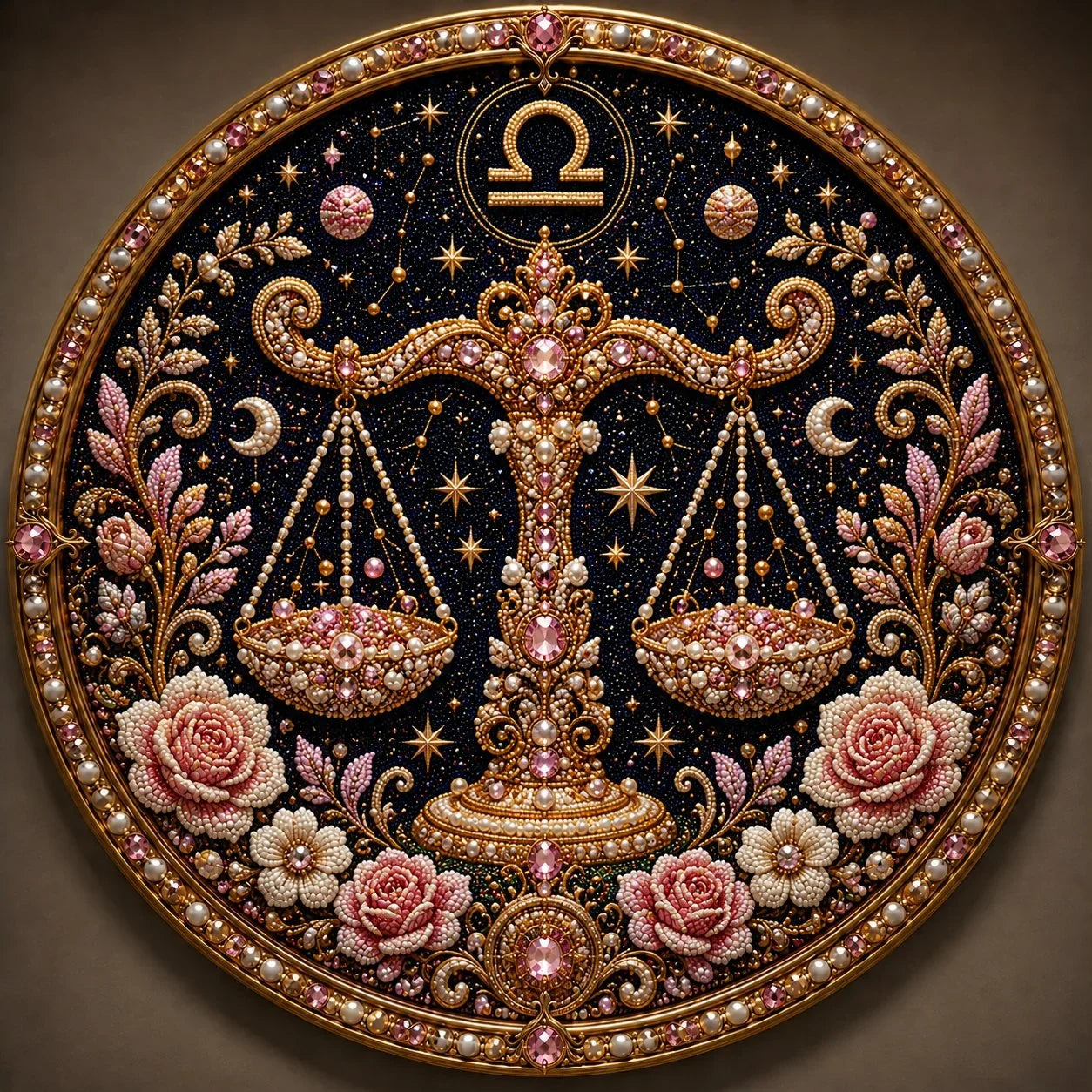 12 Zodiac Signs Pearl Art Craft Kit for Creative DIY Projects