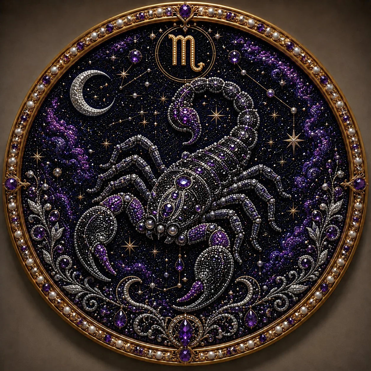 12 Zodiac Signs Pearl Art Craft Kit for Creative DIY Projects