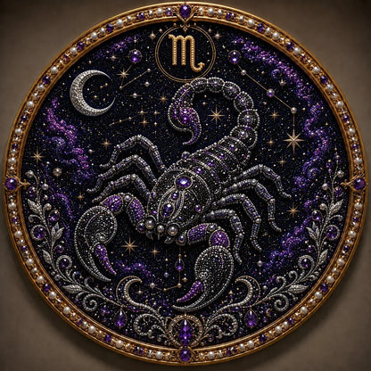 12 Zodiac Signs Pearl Art Craft Kit for Creative DIY Projects
