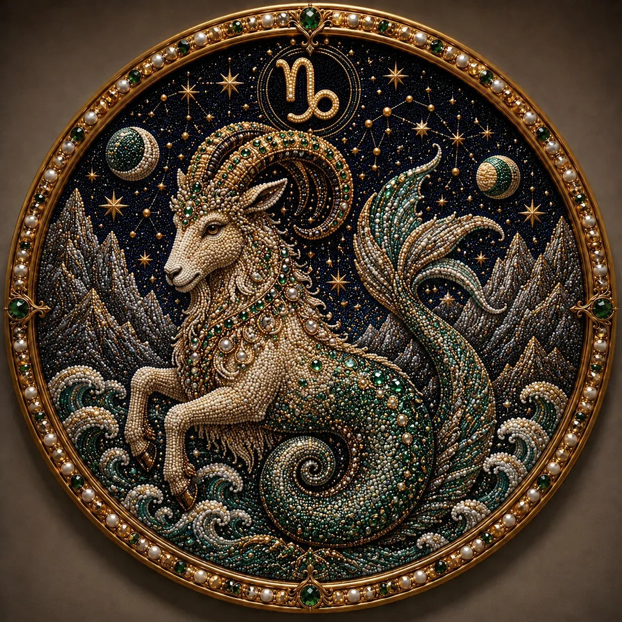 12 Zodiac Signs Pearl Art Craft Kit for Creative DIY Projects