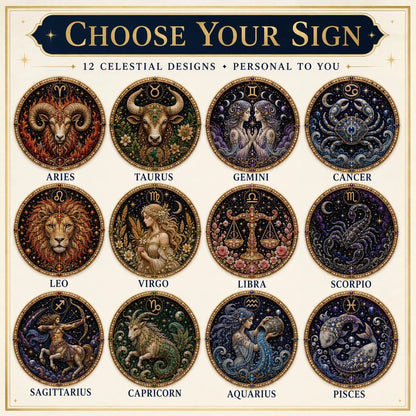 12 Zodiac Signs Pearl Art Craft Kit for Creative DIY Projects