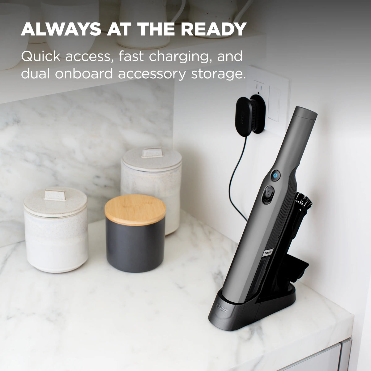 Decorative Shark Cordless Handheld Vacuum - Ultra-Light &