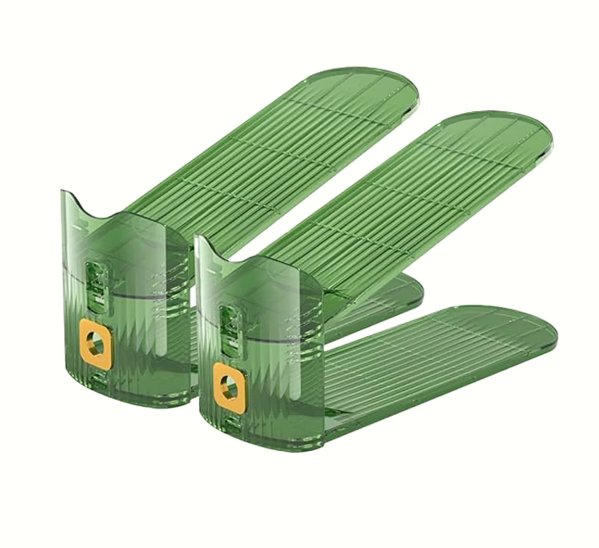 Space-Saving 2 Pack Shoe Organizer for Closet for Organized Storage