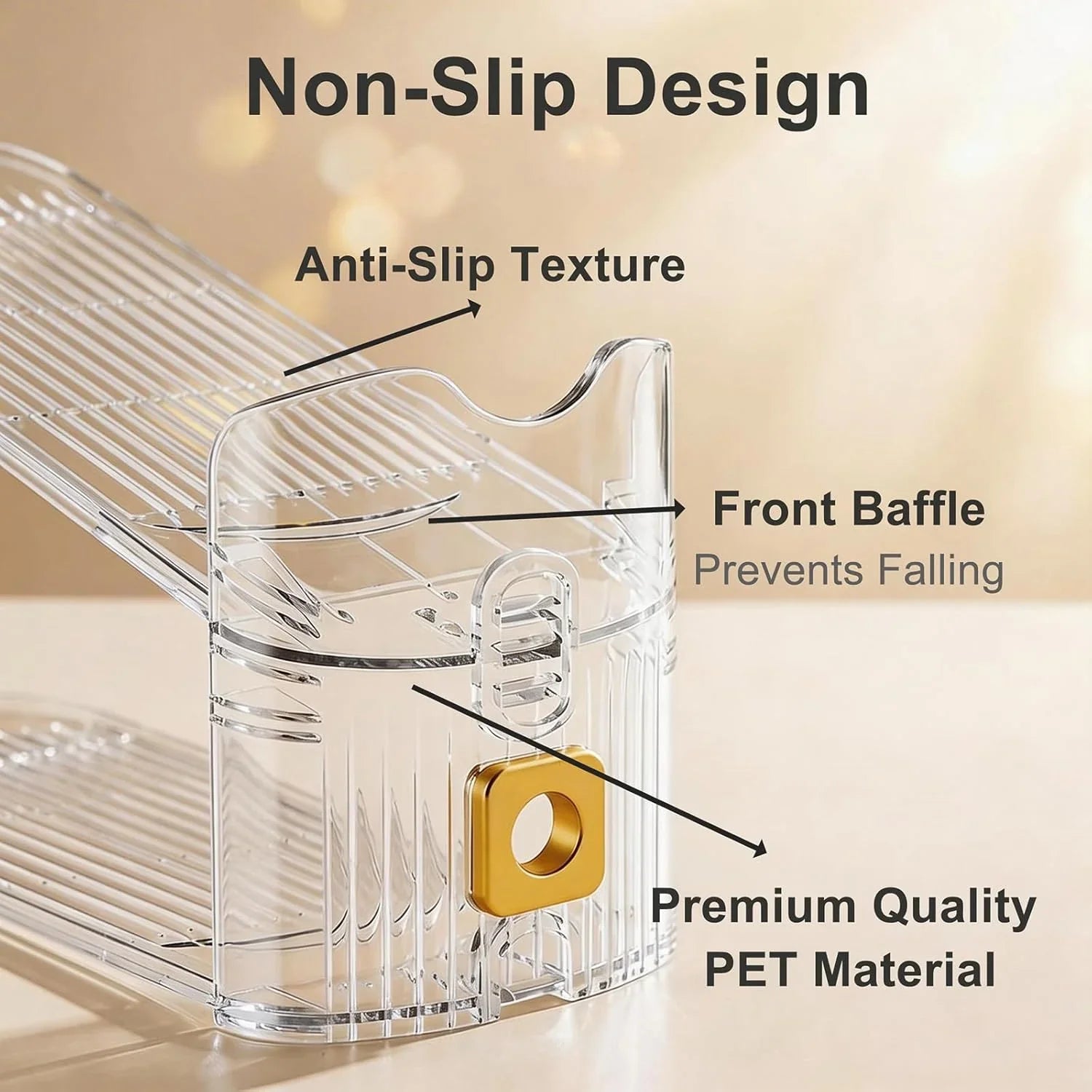 Space-Saving Shoe Organizer for Closet – Stackable Rack with Height