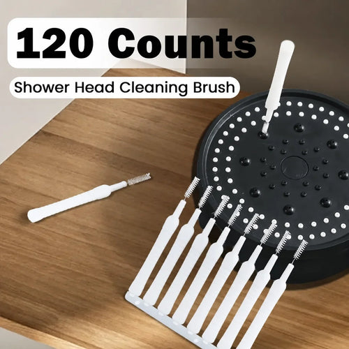Easy-Care Shower Head Cleaning Brush Set – Flexible, Scratch- &
