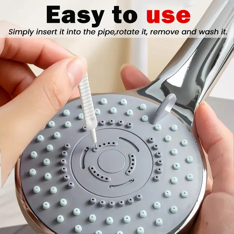 Easy-Care Shower Head Cleaning Brush Set – Flexible, Scratch- &