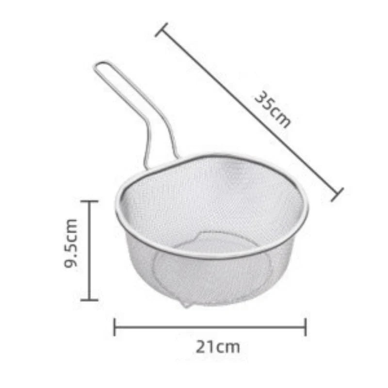Purpose-Built Stainless Steel Sieve with Handle for Everyday Use