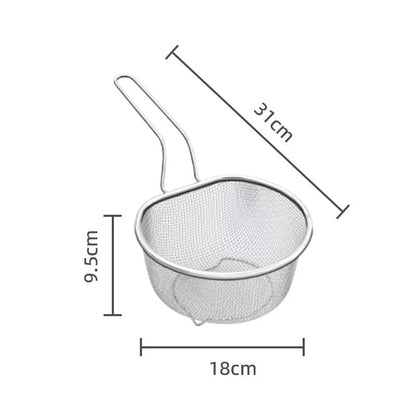 Purpose-Built Stainless Steel Sieve with Handle for Everyday Use