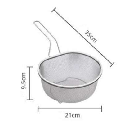 Purpose-Built Stainless Steel Sieve with Handle for Everyday Use