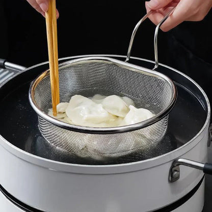 Purpose-Built Stainless Steel Sieve with Handle for Everyday Use