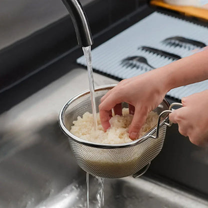 Purpose-Built Stainless Steel Sieve with Handle for Everyday Use