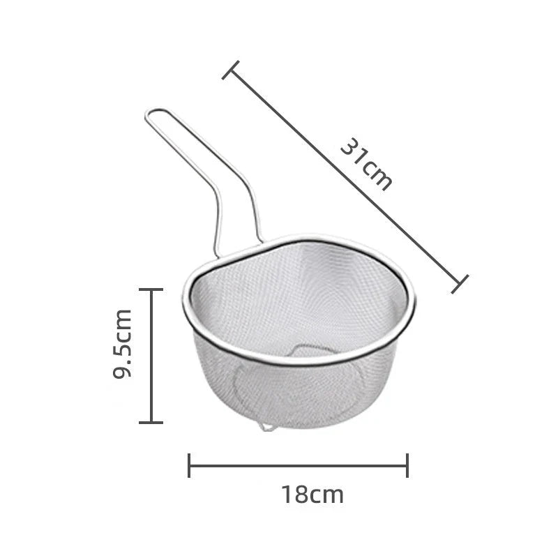 Purpose-Built Stainless Steel Sieve with Handle for Everyday Use