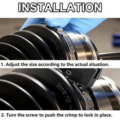 Axle Repair Crimper for Installing Single-Ear CV Boot Clamps