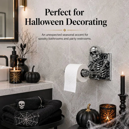 Purpose-Built Skull Toilet Paper Holder for Everyday Use