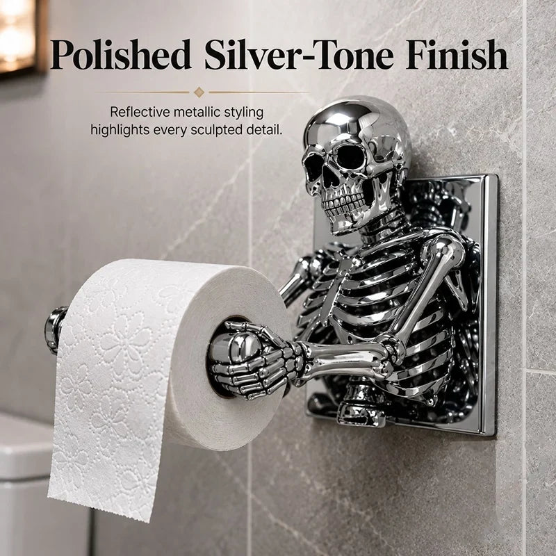 Purpose-Built Skull Toilet Paper Holder for Everyday Use