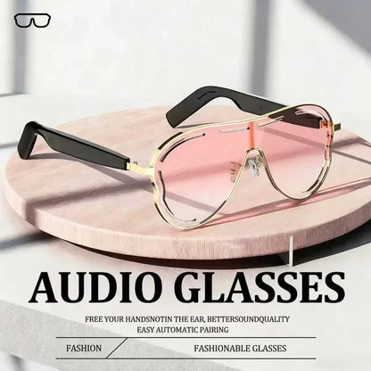 Bluetooth 5.4 Open-Ear Audio Sunglasses with UV Protection