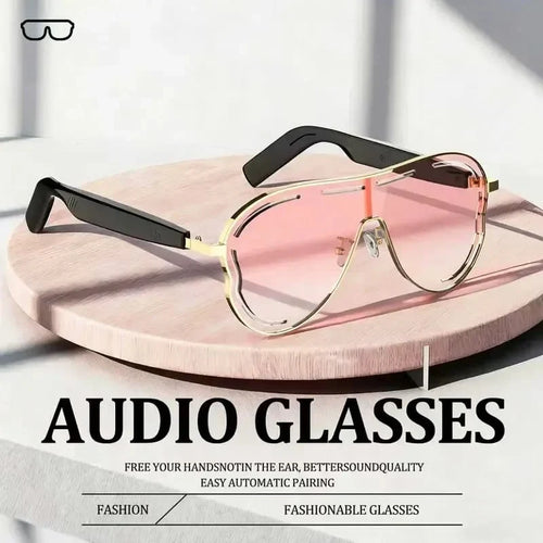 Bluetooth 5.4 Open-Ear Audio Sunglasses with UV Protection