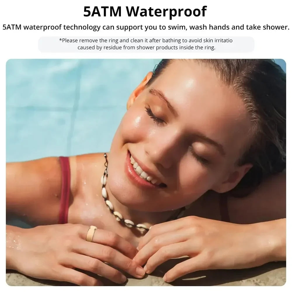 Distinctive Smart Ring 5ATM Waterproof – Women & Couples Wearable