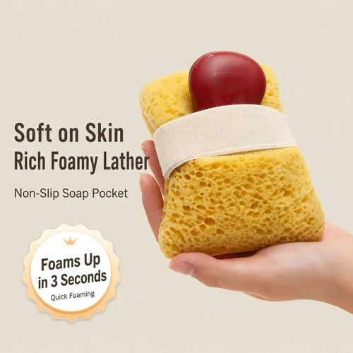 Purpose-Built Soft Bath Sponge with Soap Pocket for Everyday Use