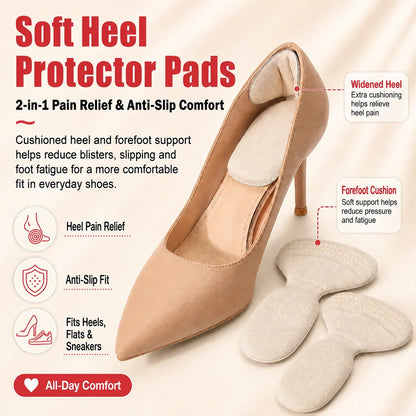 Purpose-Built Soft Cushion Heel Liners – Anti-Slip Heel Protectors