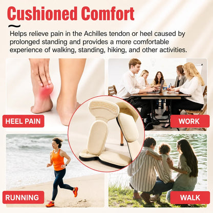 Purpose-Built Soft Cushion Heel Liners – Anti-Slip Heel Protectors