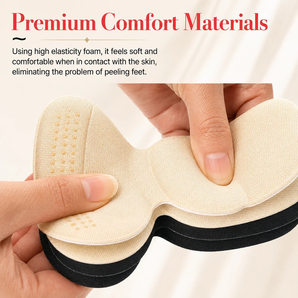 Purpose-Built Soft Cushion Heel Liners – Anti-Slip Heel Protectors