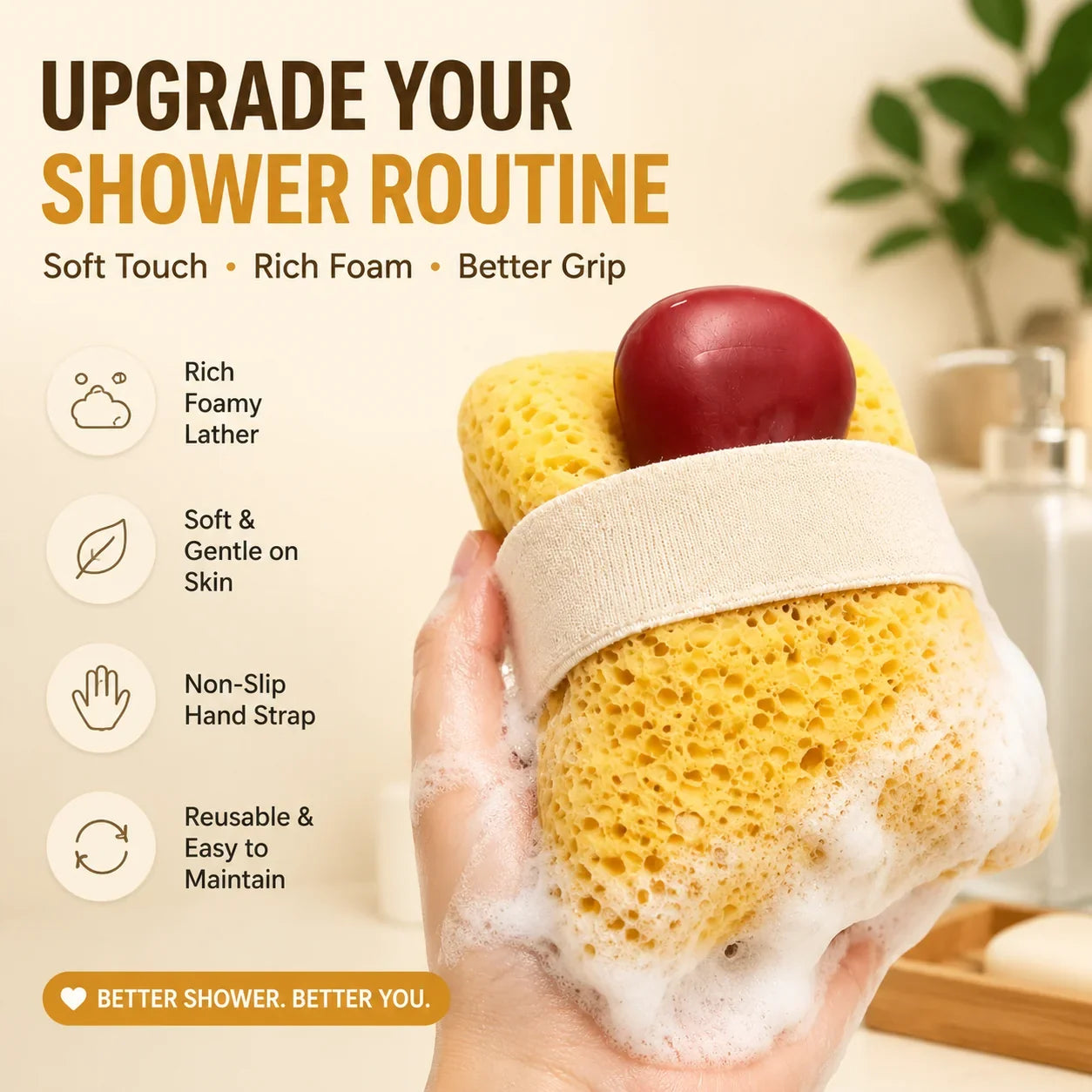 Purpose-Built Soft Soap Pocket Sponge – The Easy Way To Create More