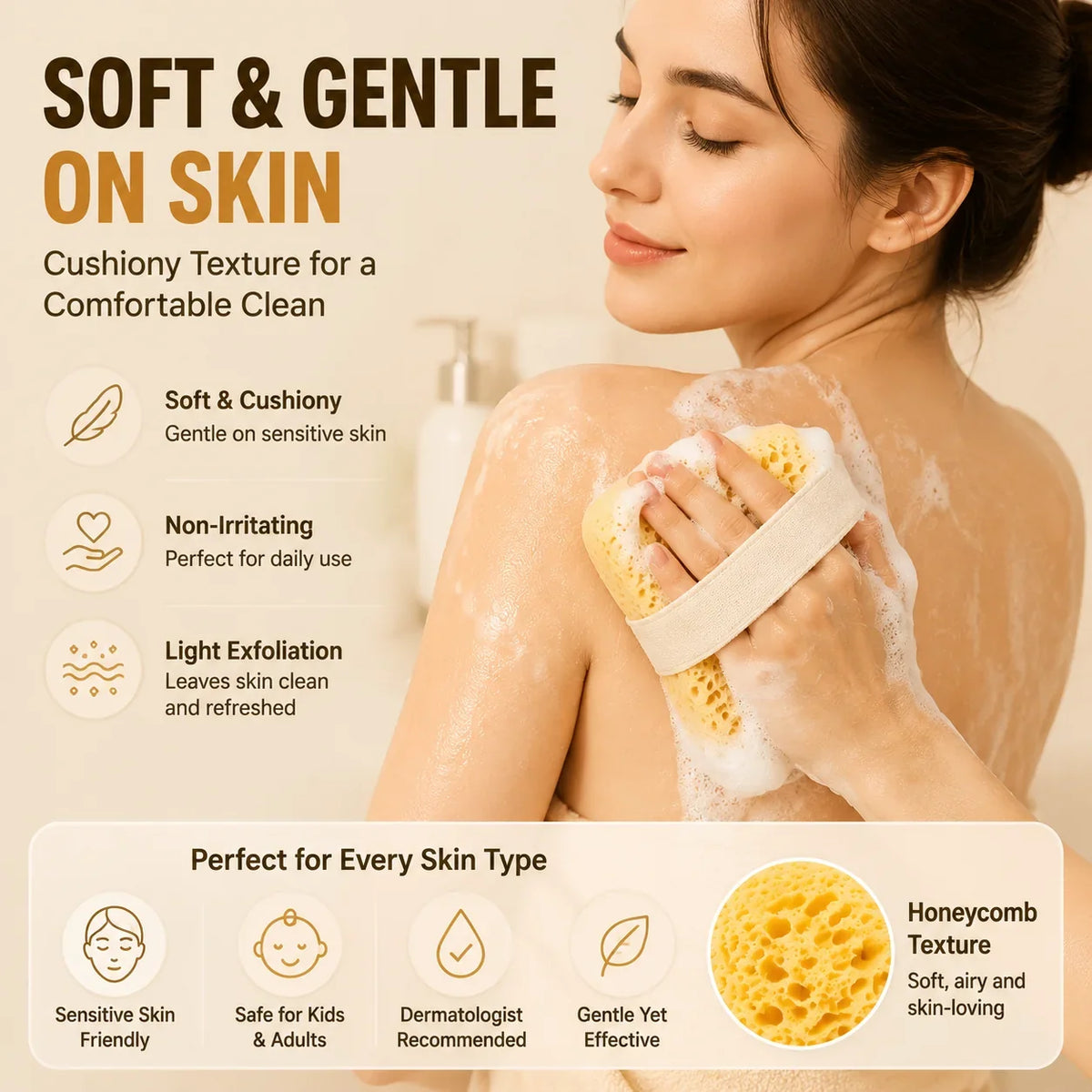 Purpose-Built Soft Soap Pocket Sponge – The Easy Way To Create More