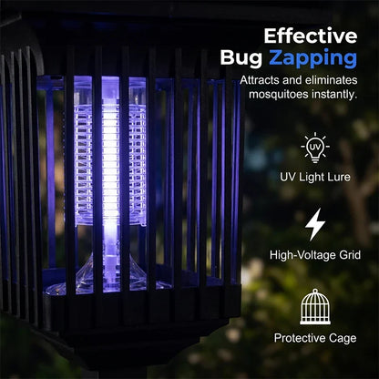 Solar 2-in-1 Mosquito Zapper and Outdoor Garden Path Light