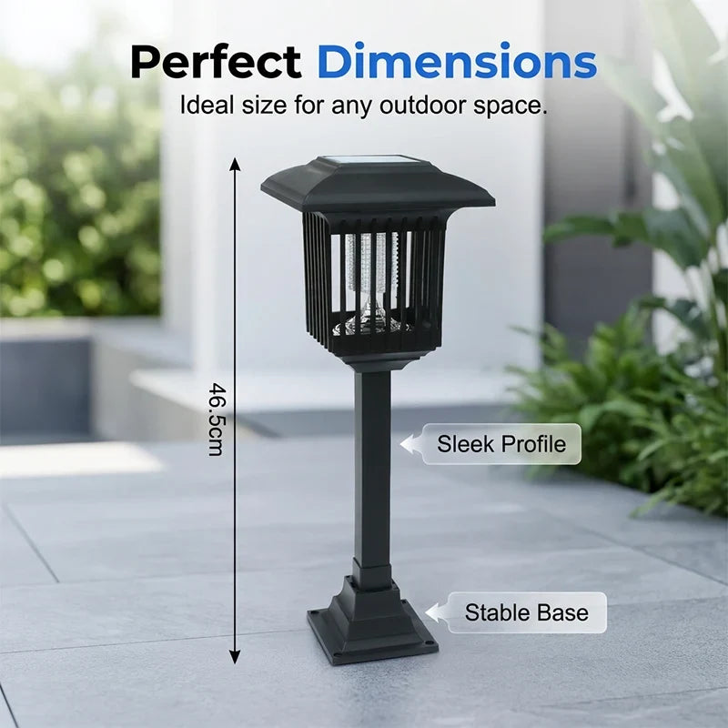 Solar 2-in-1 Mosquito Zapper and Outdoor Garden Path Light