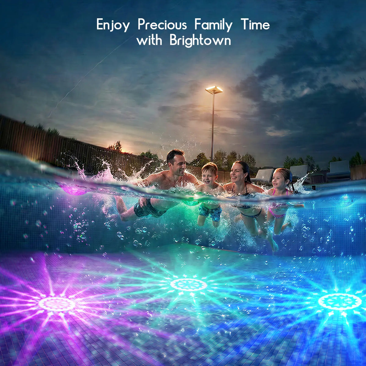 Outdoor-Ready Solar Floating Pool – Light Effects for Garden Display