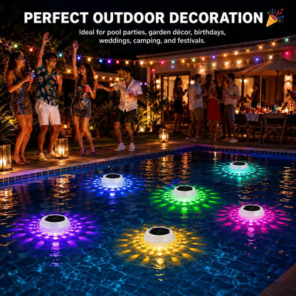 Solar Floating RGB Pool Lights (2-Pack)