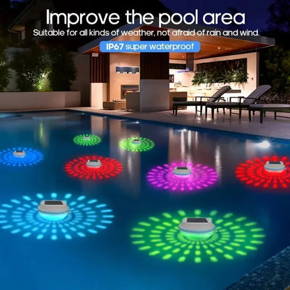 Solar Floating RGB Pool Lights (2-Pack)