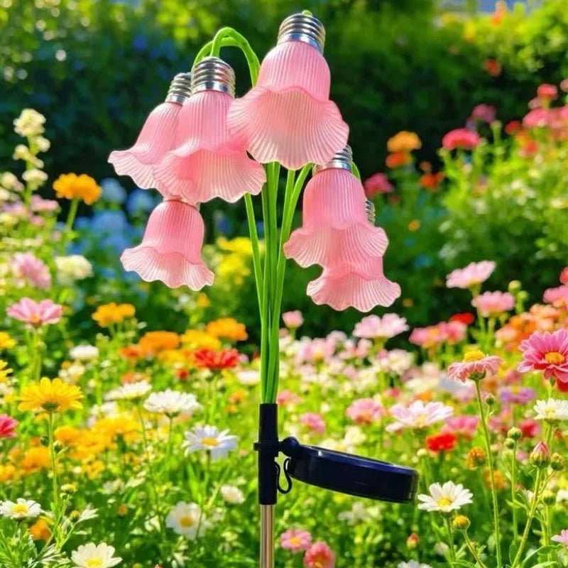 Outdoor Solar Flower Garden Lights – Auto-On Waterproof Outdoor Décor