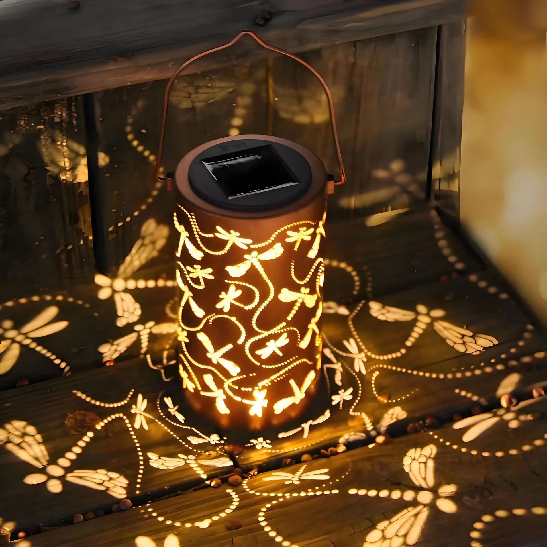Solar-Powered Sunflower Garden Lantern