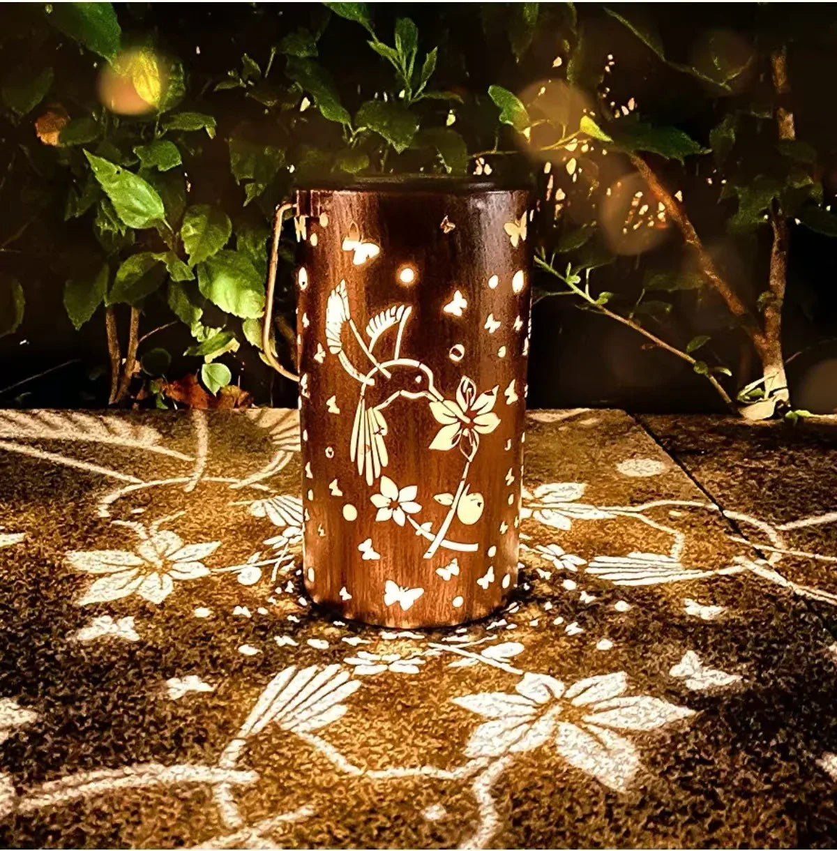 Solar-Powered Sunflower Garden Lantern