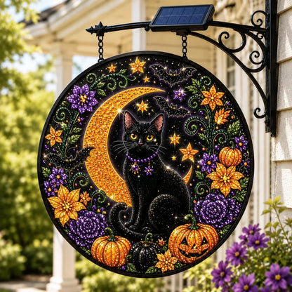 Outdoor Solar LED Hanging Sign Light for Garden Display
