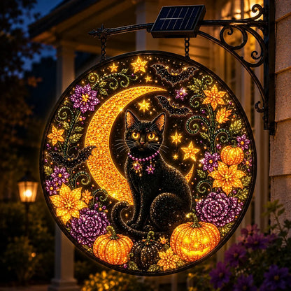 Outdoor Solar LED Hanging Sign Light for Garden Display