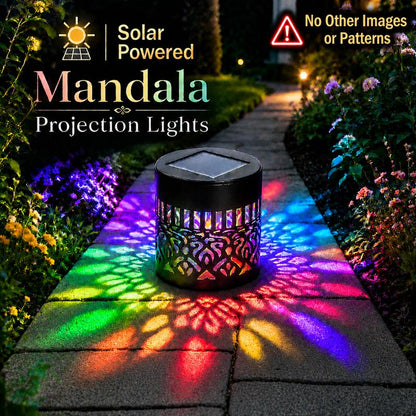 Outdoor-Ready Solar Mandala Wall Light for Garden Display