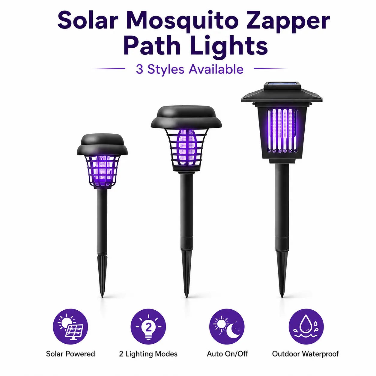 Solar Mosquito Zapper & Outdoor Pathway Light