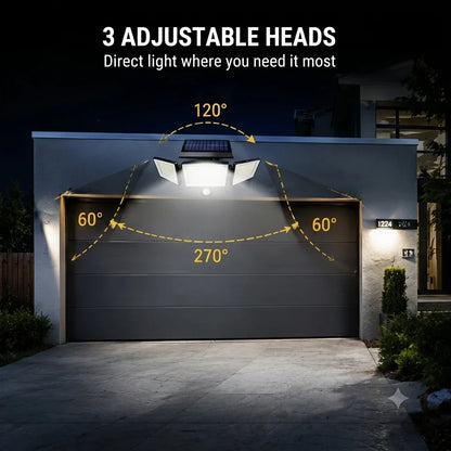 210-LED Solar Security Light Delivering up to 2500 Lumens