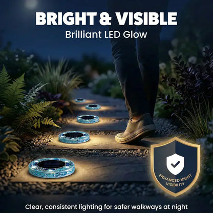 Handcrafted Mosaic Solar Disk Lights