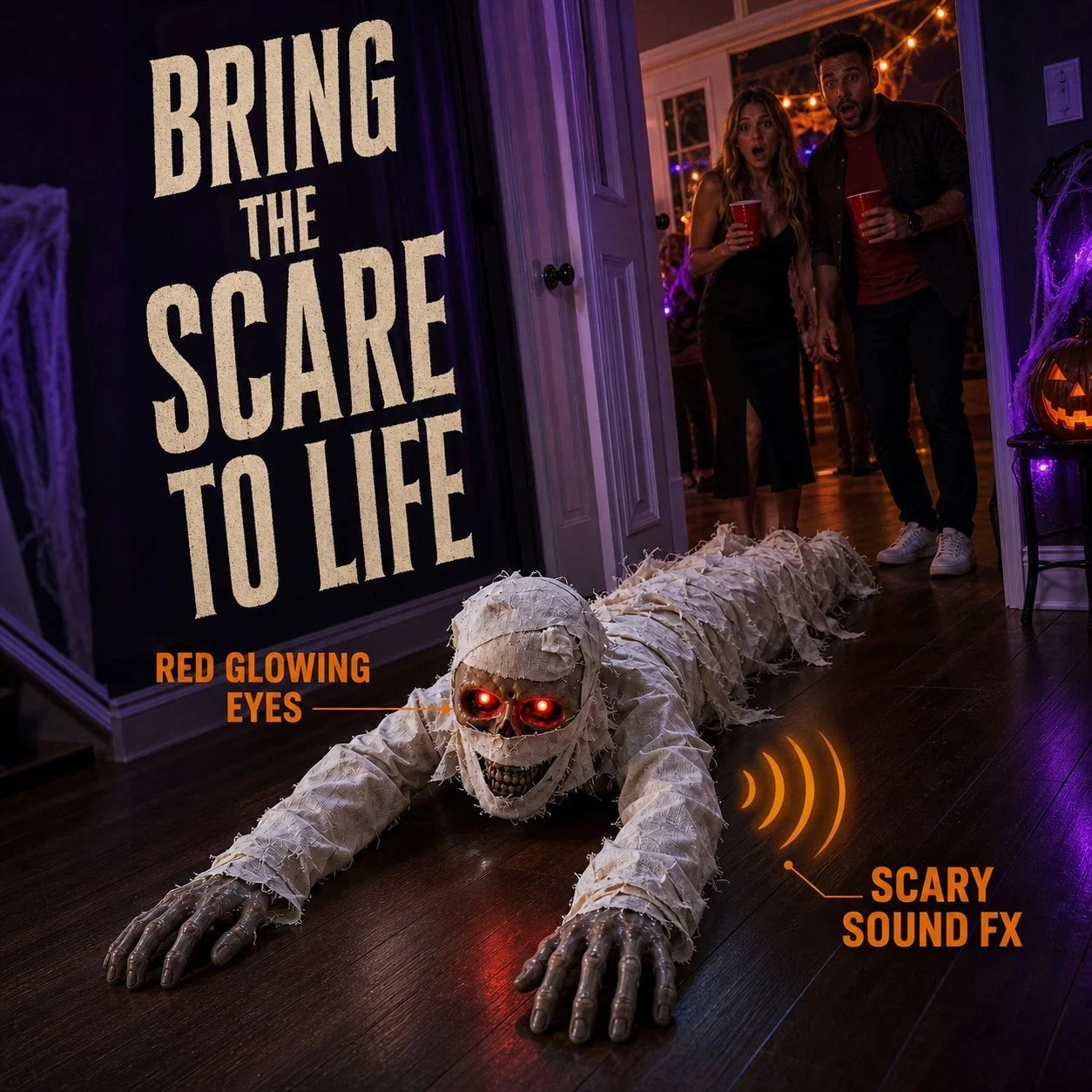 Purpose-Built Sound-Activated Animated Crawling Mumm – Sound Activated