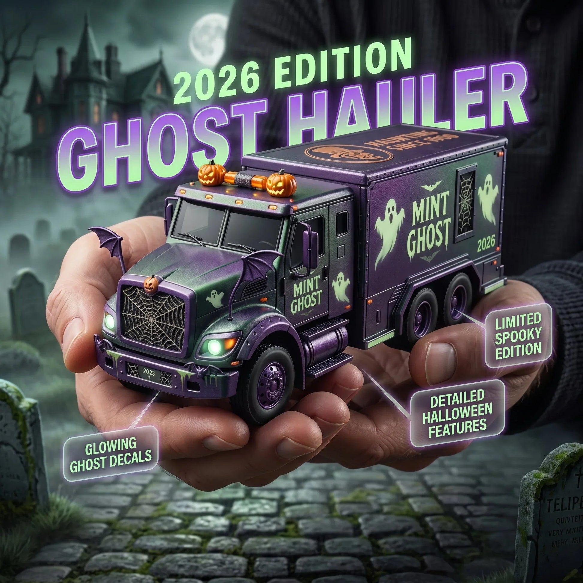 Purpose-Built Spooky Mint Ghost Hauler – Collector’s