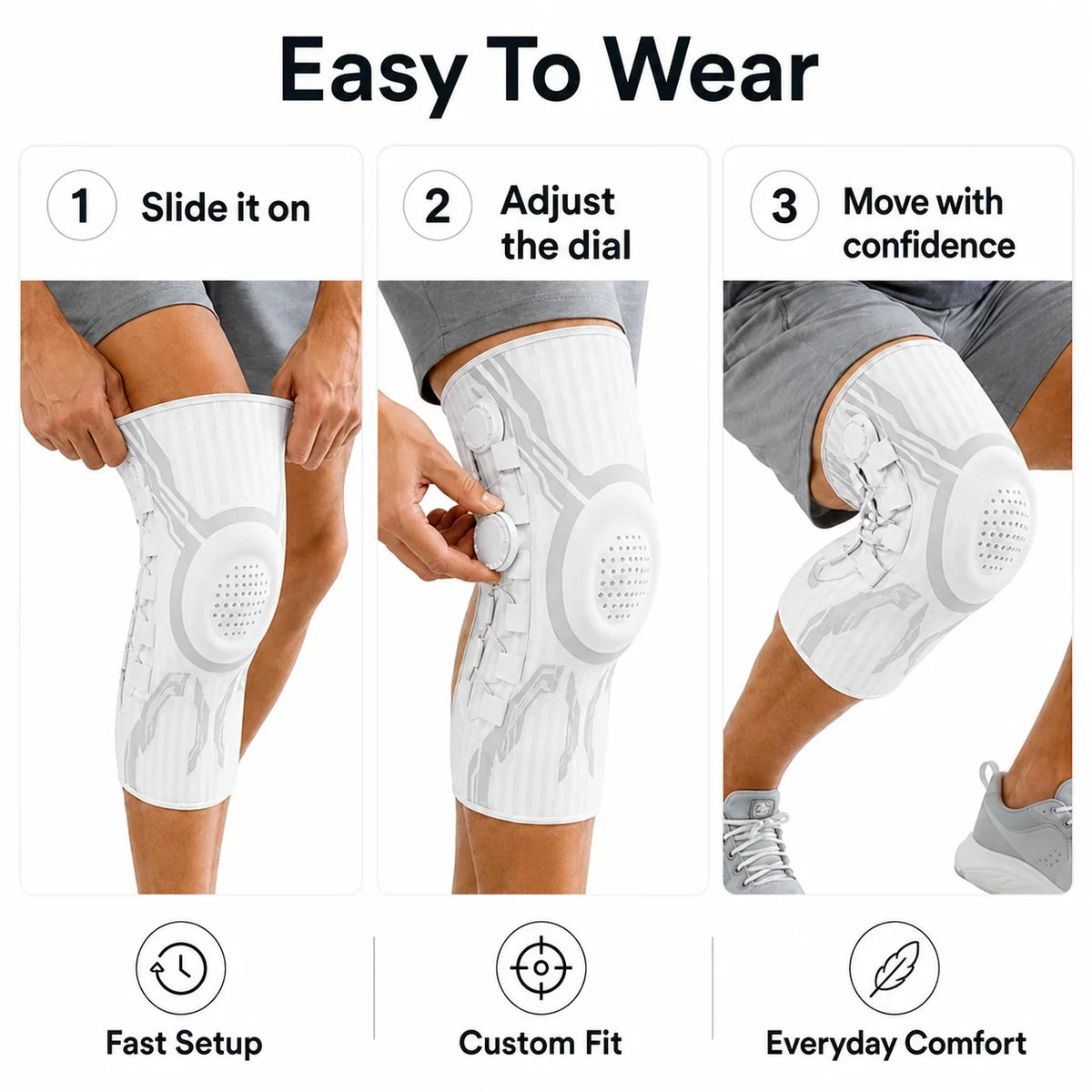 Purpose-Built Sports Knee Support Brace for Everyday Use