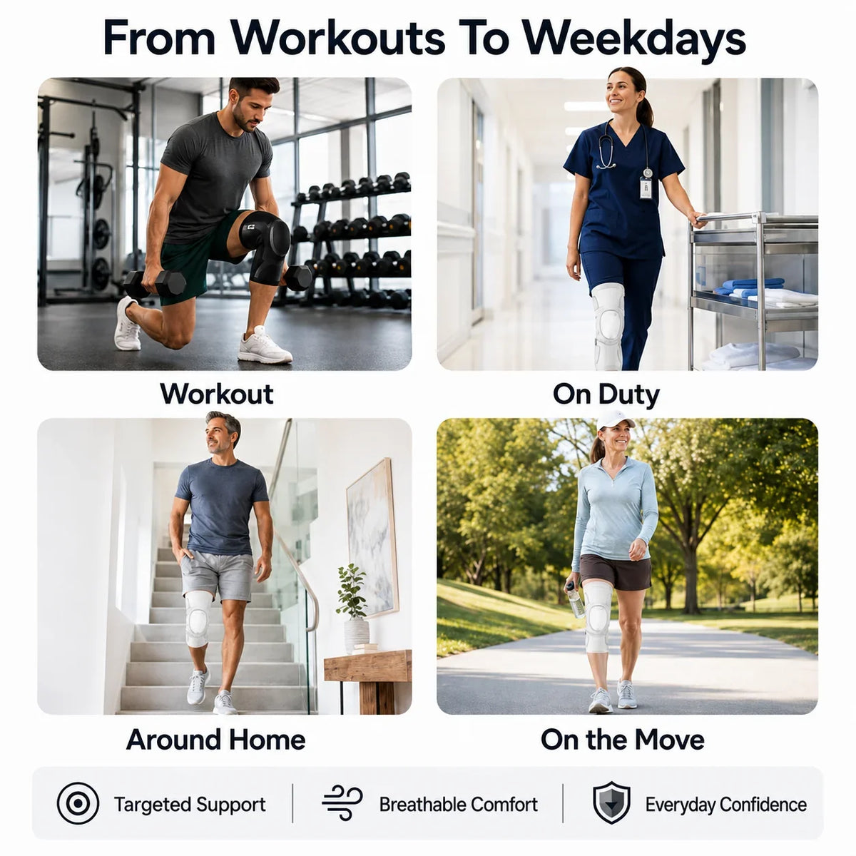 Purpose-Built Sports Knee Support Brace for Everyday Use