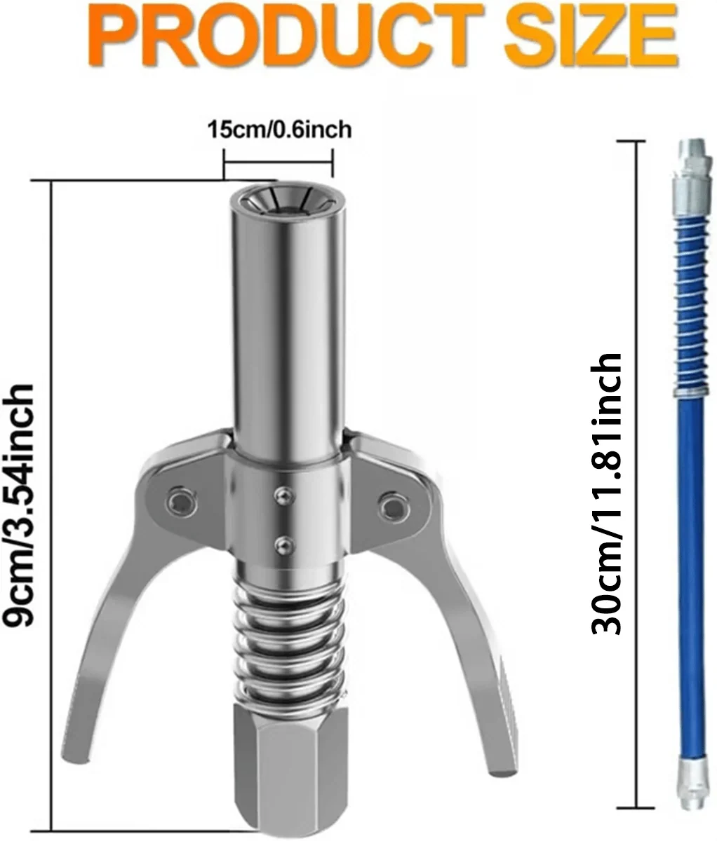 Vehicle-Ready 12000PSI 6-Jaw Stainless Steel Leak-Proof Universal