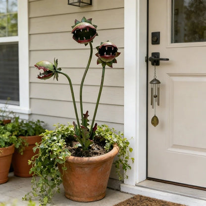 Outdoor-Ready Whimsical Metal – Gardening Gift for Garden Display
